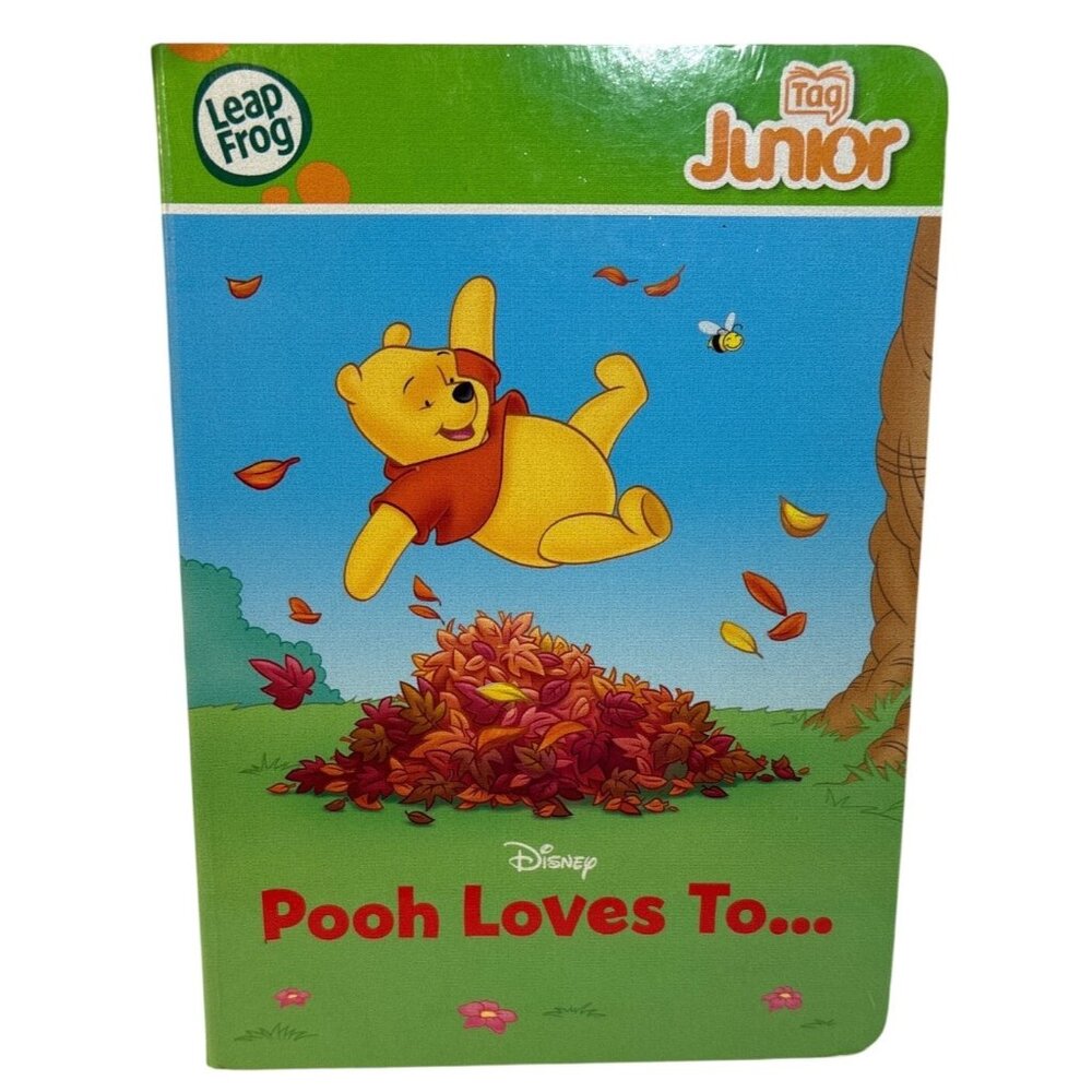 LeapFrog Pooh Loves To Tag Junior Disney Board Book For Preschool Learning